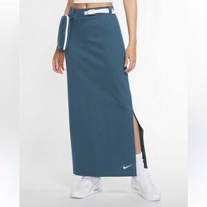 Nike Tech pack slim fit stretch maxi athletic skirt in ash green Size Small New